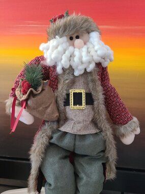 NWT Holiday Collection 34" Heavyweight Extendable Steel Frame Standing Santa
